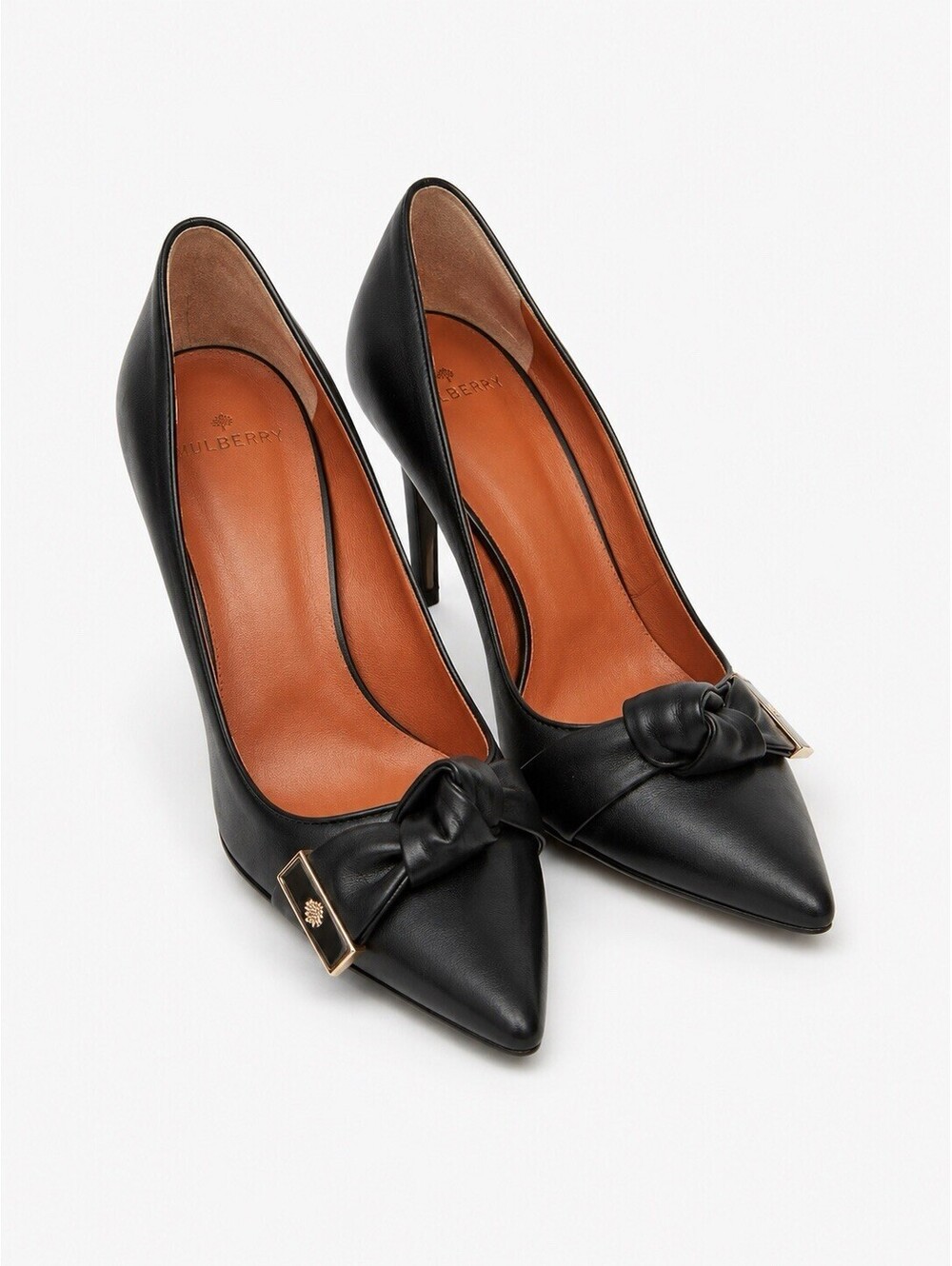 Mulberry Kensington Black Nappa Leather Heels